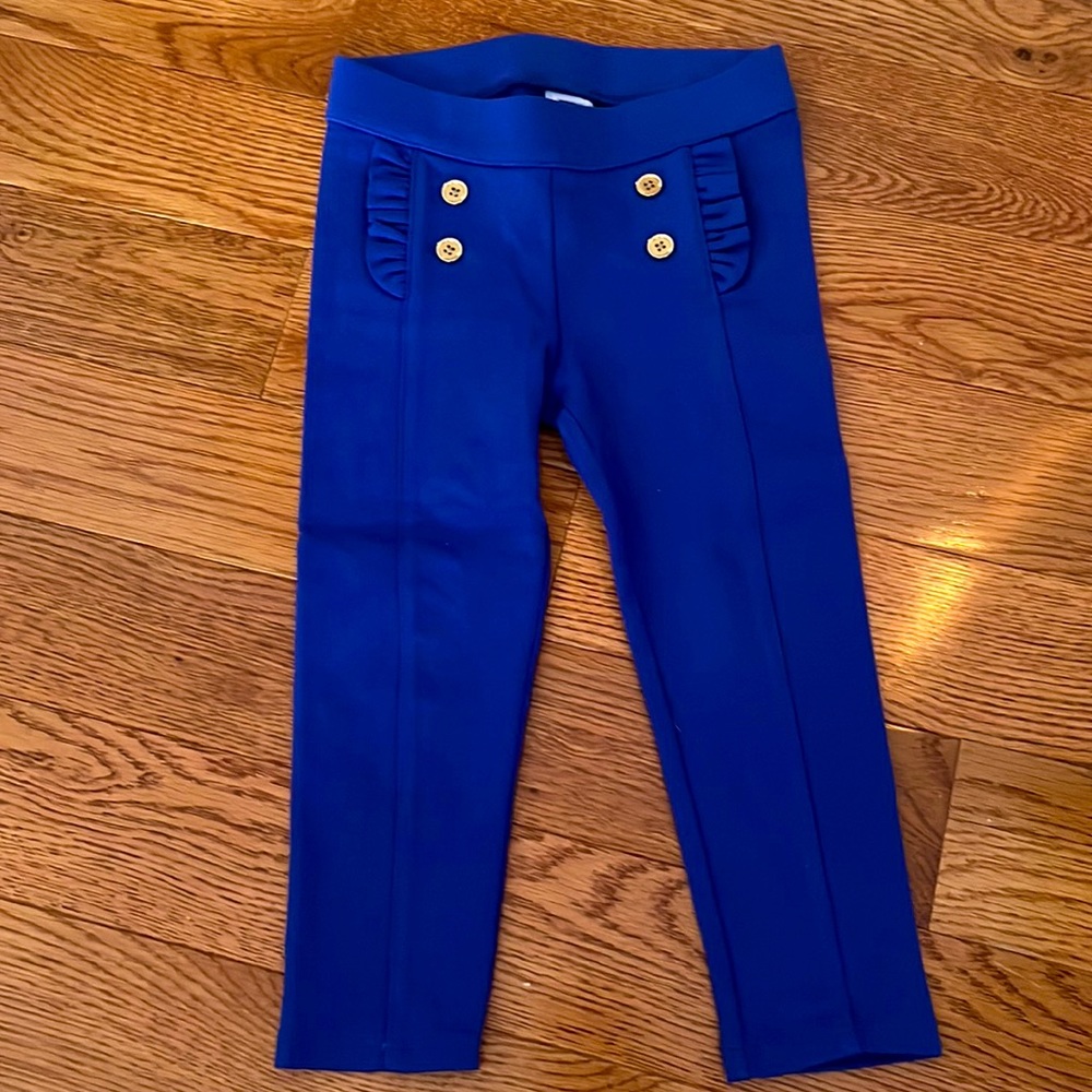Janie and Jack royal blue ponte leggings pants 2T